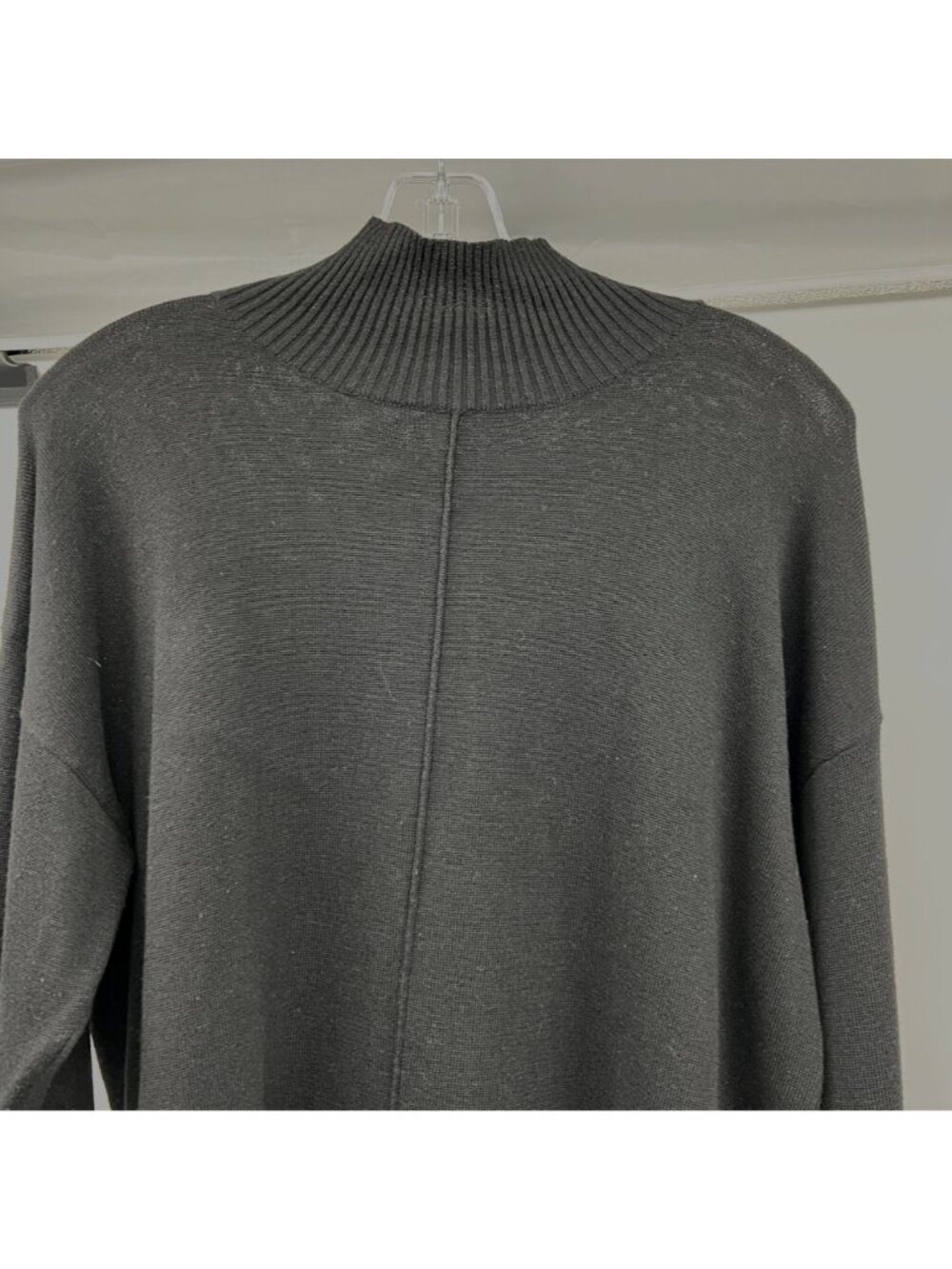 Spanner Womens Lightweight Pullover Sweater Mock Neck Black Size Large - Picture 2 of 9